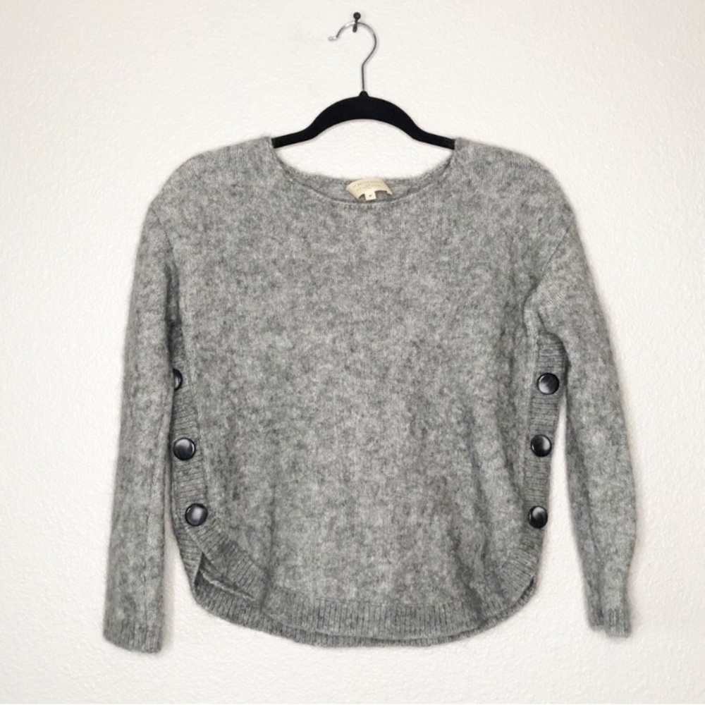 Sezane Gray Wool Pullover Sweater Paul Jumper Medium